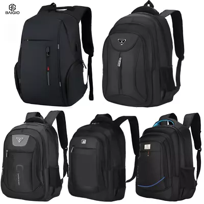 Men-Womens Laptop Backpack Large Waterproof Rucksack-Travel School Shoulder Bag • £14.99
