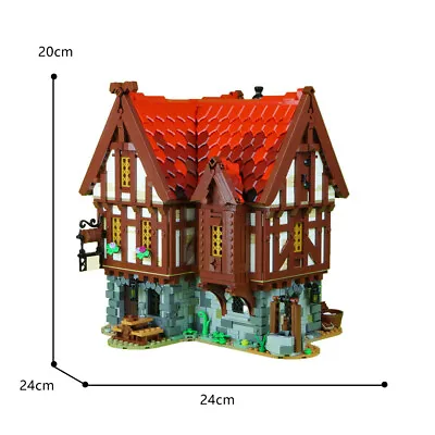 Medieval Tavern Model For 21325 Medieval Blacksmith 2956 Pieces Building Kit • $275.03