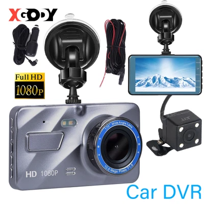 $32.99 • Buy XGODY 4  Car DVR Dash Cam Recorder 1080P HD Front And Rear Night Vision G-Sensor