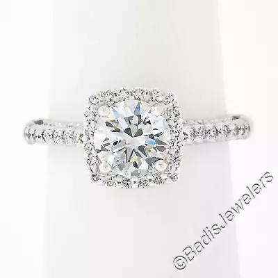 Verragio 18k White Gold 1.43ctw GIA Round Brilliant Cut Diamond Engagement Ring • $5598.40