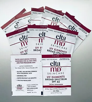 ELTA MD UV Elements Broad-Spectrum SPF 44 - 10 Travel/Sample Packets • $13.99