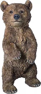 M.E.G Cards & Gifts Vivid Arts - Real Life Standing Bear Cub Home Or Garden • £67.40