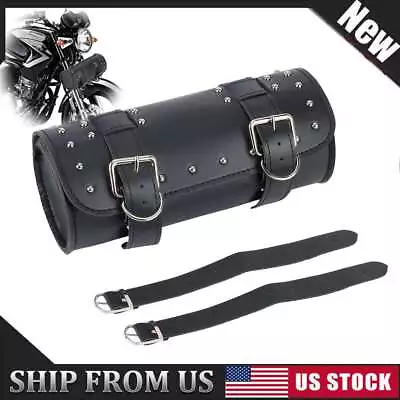 Motorcycle Front Fork Tool Bag PU Leather Universal Waterproof Storage Saddlebag • $13.90