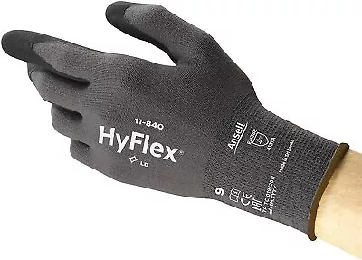 £4.99 • Buy Ansell HyFlex 11-840 Lightweight Comfort Stretch FORTIX Gloves Foam Nitrile 