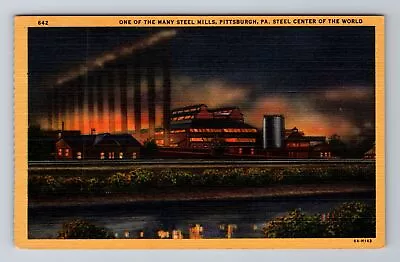 Pittsburgh PA-Pennsylvania One Of Many Steel Mills Antique Vintage Postcard • $7.99