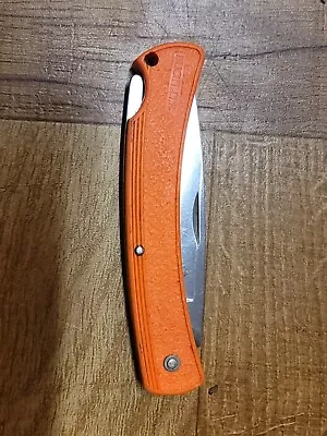 Vintage 2000 Buck Bucklite 501 Orange Knife • $40