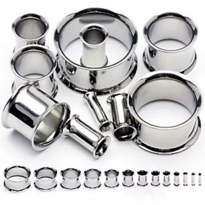 £3.99 • Buy Steel Double Flare Flesh Tunnel Ear Stretcher Plug Stretching Kit Set Large Size