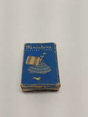Antique Miniature Playing Cards. Lady With Poodle.with Original Tax Stamp • $13.20