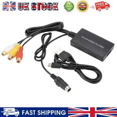 £11.89 • Buy RCA AV S-Video To HDMI-compatible Converter Audio Video Adapter For DVD HDTV STB