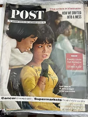 Saturday Evening Post Magazine Sept 28 1963 Crisis In Vietnam/madame Nhu • $7