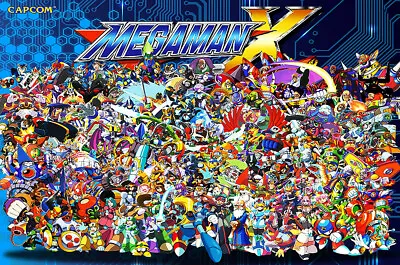 Mega Man X SNES PS1 PS2 Collection Premium POSTER MADE IN USA - MMX003 • $18.48