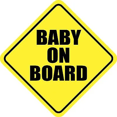 Baby On Board Child Sticker Decal Reflective Sticker Or Magnet Car Sign Made Usa • $9.99