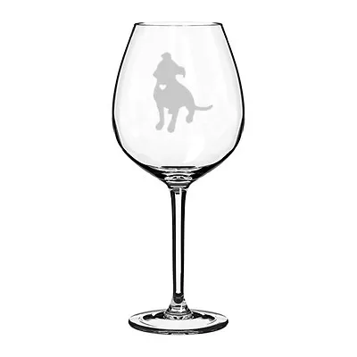 Wine Glass Red White Jumbo 20oz Cute Pitbull With Heart • $19.99