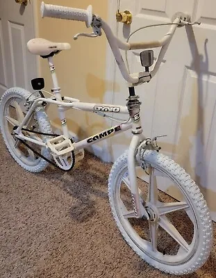 Vintage Rare White 1990 Dyno Compe 20  Bmx Bike Bicycle- **Read Description** • $1250