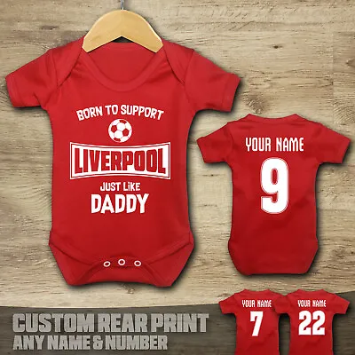 Liverpool - Born To Support - Baby Vest Suit Grow • £11.99