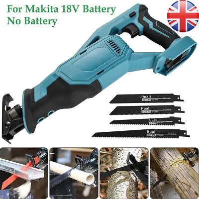 For DJR186Z Makita 18V Brushless Cordless Reciprocating Saw Body Variable Speed • £39.99