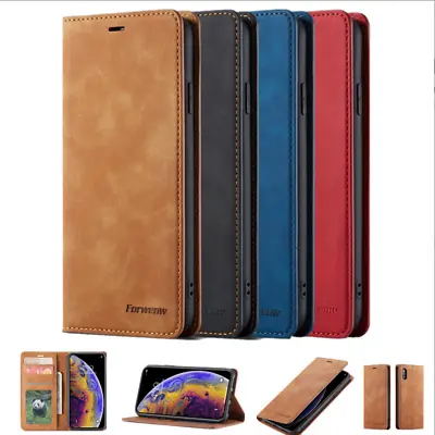 Leather Wallet Flip Stand Card Slot Case Cove For Huawei P20 Lite P30 Mate20 Pro • £2.95