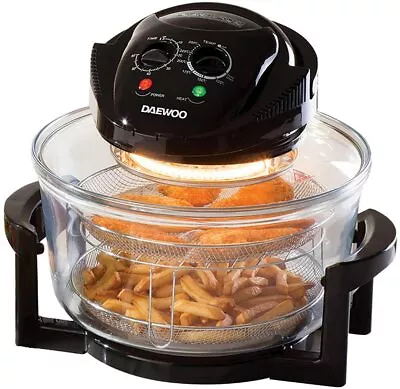 Daewoo Deluxe 17 L 1300 W Halogen Convection Oven Cooker Air Fryer Extender Ring • £38.89