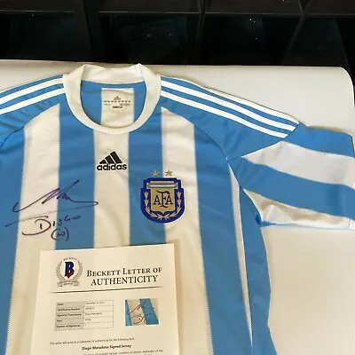 Diego Maradona Signed Argentina Game Model Jersey With Beckett COA • $6745.50