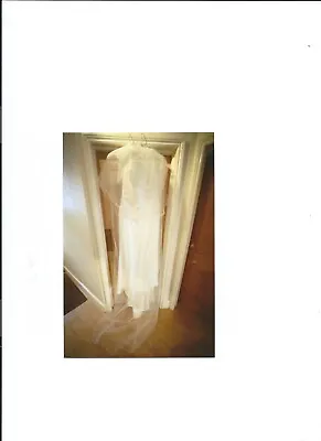£0.99 • Buy Suzanne Neville Barcelona Wedding Dress, Silk Shrug & Veil