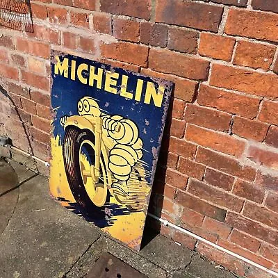 Michelin Motorcycle Motor Bike Tires Metal Sign Plaque • £14.99