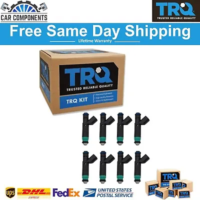 TRQ New Fuel Injector Kit Set Of 8 For 2001-2007 Chrysler Dodge Jeep Mitsubishi • $149.95