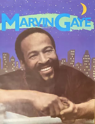Marvin Gaye Vintage Poster  1982 Huge XL Subway Size Promo CBS Music Memorabilia • $195.95