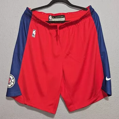 Nike Los Angeles Clippers Shorts Men's XL Icon Swingman Dri-Fit Edition Red • $30
