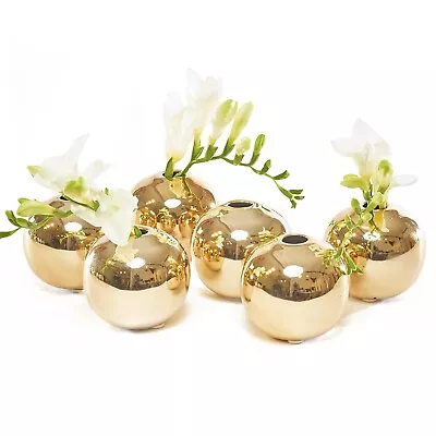 Chive - Set Of 6 JoJo Small 3  Sphere Round Ceramic Flower Vase Decorative ... • £73.66