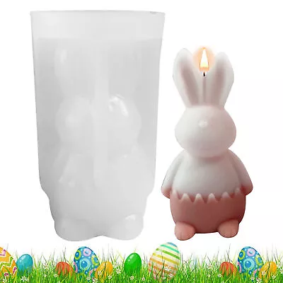 Easter Rabbit Bunny Shape Silicone Fondant DIY Cake Baking Molds Home Decor • $13.31