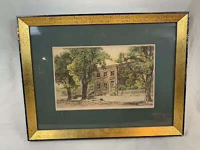 Fagin Mercier Artist Print Etching American Homestead Pencil Signed - 20 • $149.99