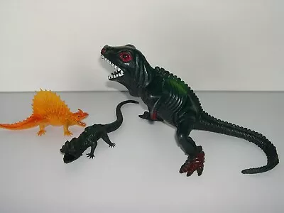 Vintage Plastic Dinosaurs Lizards  Made In Hong Kong Toys • $19.25