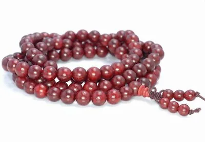 108PCS 8mm Mahogany Red Rosewood Mala Meditation Beads Round (90182713-398) • $3.99