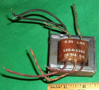 Stancor PS-8416 Power Transformer Pri:117VAC Sec:6.3V 125-0-125VAC Tested OK! • $34.99