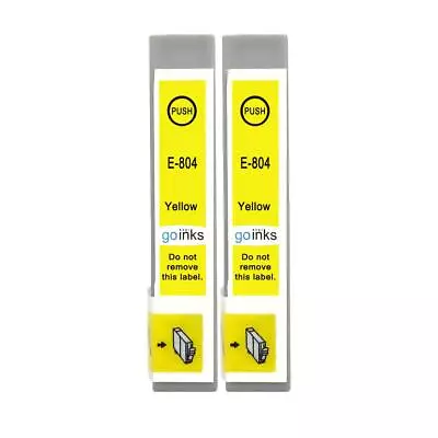 £6.55 • Buy 2 Yellow Ink Cartridges For Epson Stylus Photo PX650, PX730WD, R265, RX585