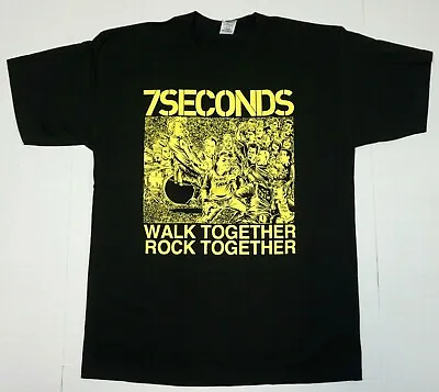 7 SECONDS T-shirt Punk Rock Band Adult Men's Tee Black 100% Cotton New • $16.95