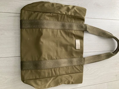 £25 • Buy Radley Tote Bag Material With Metallic Trim, Khaki Green