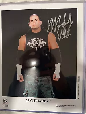 Matt Hardy Signed 8x10 Photo Aew Wrestling Hardy Boyz Wwe Wwf Autograph • $25