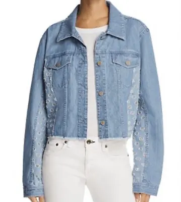 NWT $ 348 J BRAND CYRA Cropped Denim Jacket In Ambitious XS • $75