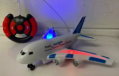 Remote Control Aeroplane Air Bus LED Lights Kids Toy Vehicles Airplane • £16.95