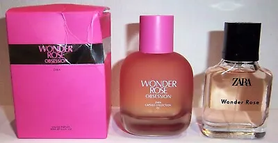 Zara Wonder Rose Obsession Edp 90ml + Wonder Rose Edt 30ml Both Sprayed Once • £29.99