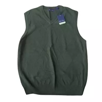 NEW Alan Flusser Green Sweater Vest Size Men's XL • $24.99