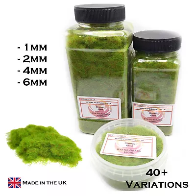 £6.49 • Buy PGS Static Grass 180ml / 500ml / 1000ml - Scenery Railway Diorama Flock Scatter
