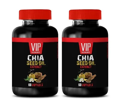 Vitamin E Chia Seeds - CHIA SEED OIL 1000mg - Anti Inflammatory Vitamin 2B • $49.38