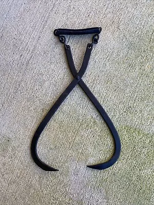 Antique Vintage Iron Ice Block Carrying Hook Primitive Ice Tongs 13  • $30