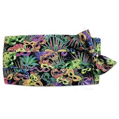 Mardi Gras Masks Cummerbund And Bowtie  • $85.50