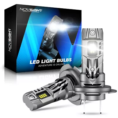 NOVSIGHT H7 LED Bulbs High/Low Beam Conversion Kit Super Bright 6000K Plug&Play • $30.89