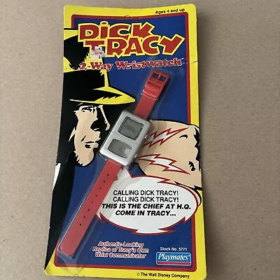 Dick Tracy 2 Way Wrist Watch- 1990- Playmates- The Walt Disney Company • $16.50