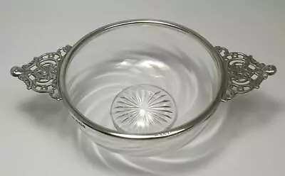 Victorian Sterling Silver Mounted Glass Quaich – Hallmarked 1895 • $141.88