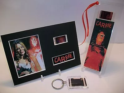 CARRIE 3 Piece Movie Film Cell Memorabilia Compliments Dvd Poster Vhs • $29.95